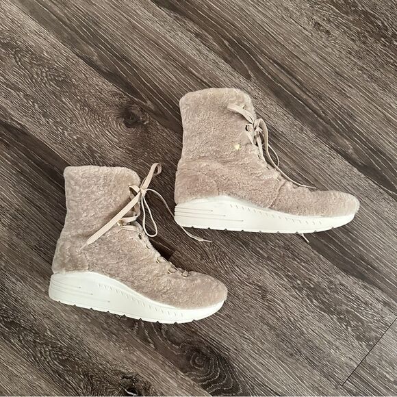 Stuart Weitzman Oceane Tall Shearling Booties - Picture 2 of 12